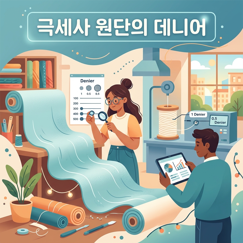 극세사 원단의 데니어란? 섬유 굵기와 청소 성능 이해하기