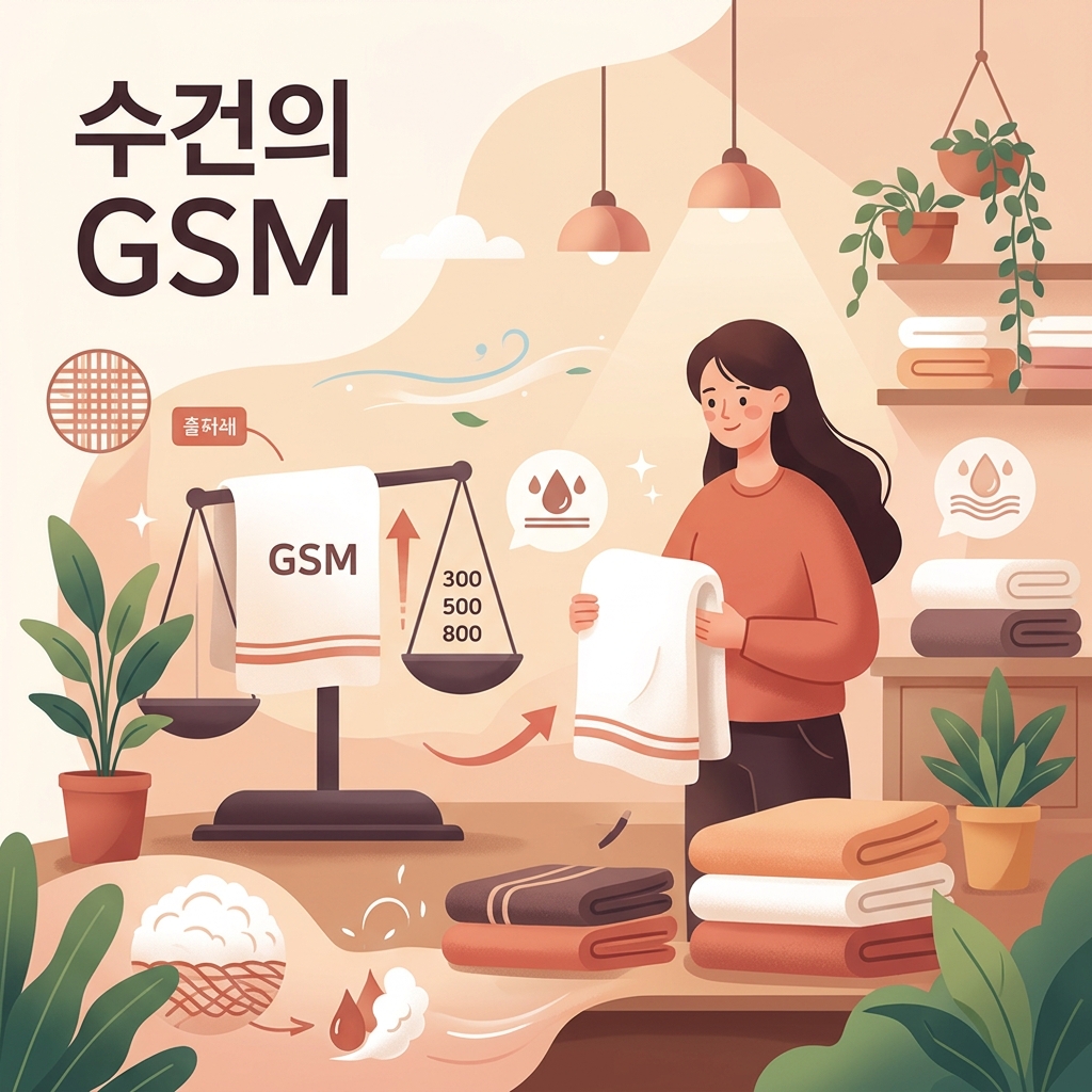 수건의 GSM이란? 면적당 중량과 두께·건조시간을 함께 보는 법